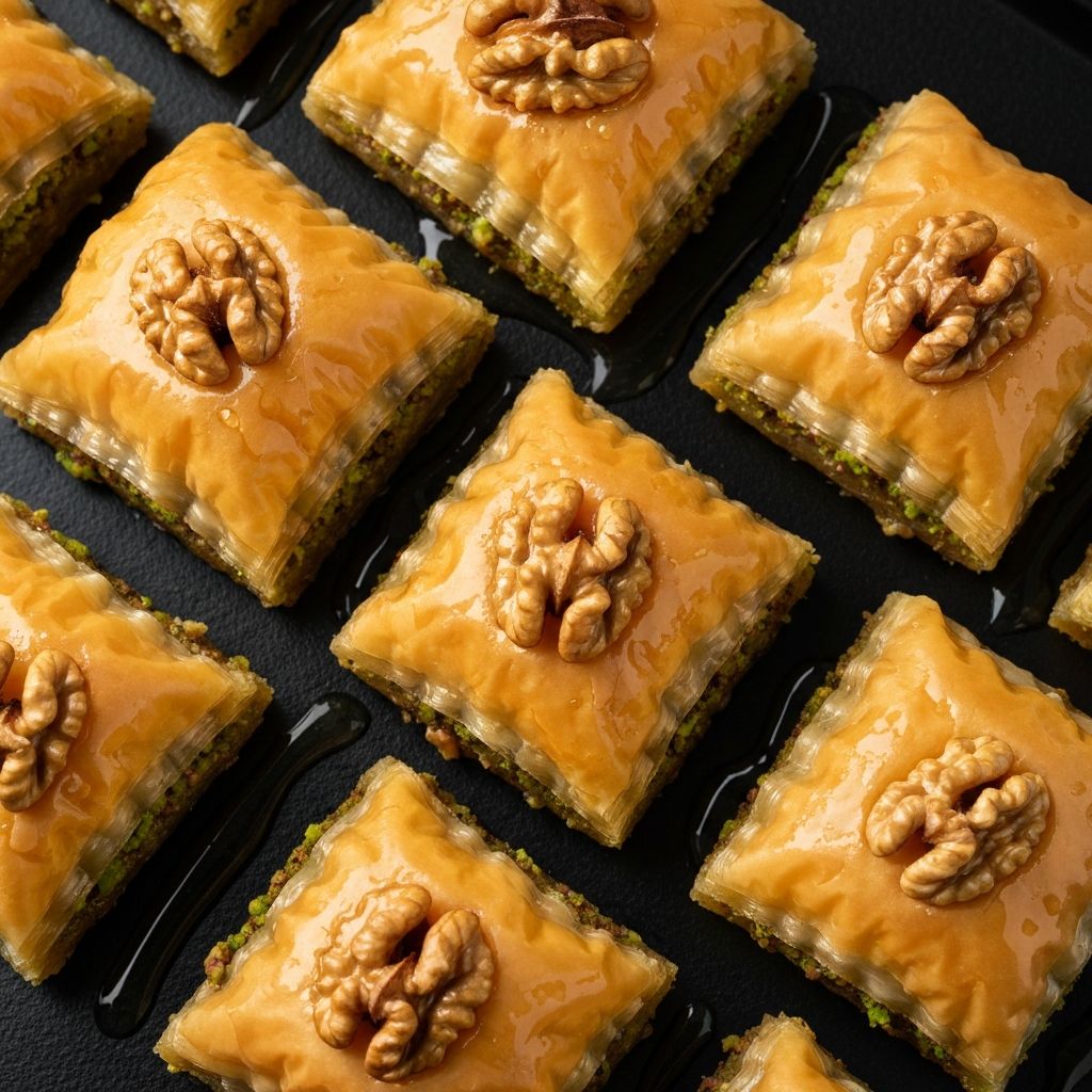 Premium Arabic Sweets Background